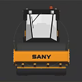 SANY Heavy Duty Road Roller With Yellow Black Exterior And Large Drum