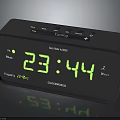 Tuning V303 Black Digital Alarm Clock with FM Radio Temperature and Date