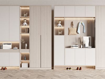 Modern shoe cabinet model