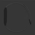 Gray Smart Watch With Digital Display Color Icons And Gray Wrist Strap Design