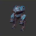 Mech Warrior Mech Soldier Machine Battlearm Mechanical Battlearm Machine Fighter Robot 3d model