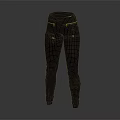 Black Leather Pants With High Waist And Zipper Detail Slim Fit Design