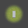 Silver Gray Caravan Parked on Green Grass with Open Door Windows and M Logo