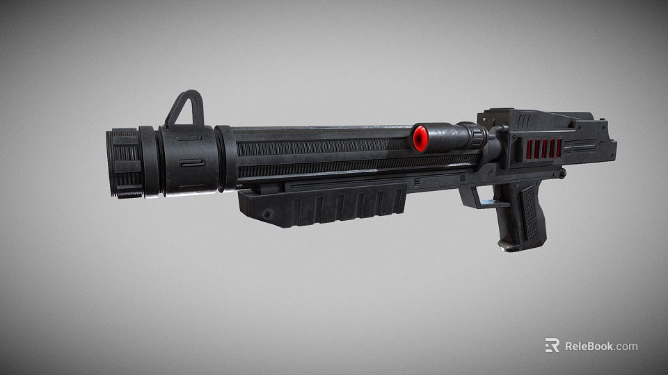 DC15S Star Wars Explosive Rifle Submachine Gun Semi-automatic Rifle Machine Gun Low Face Number Low Model Simple Model Game Sub-era Movie and TV Level 3d model