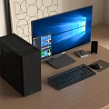 Modern desktop host combination 3d model