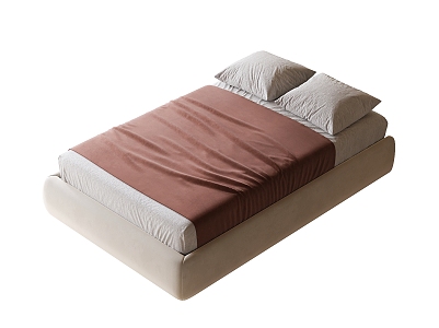 Modern tatami bed 3d model