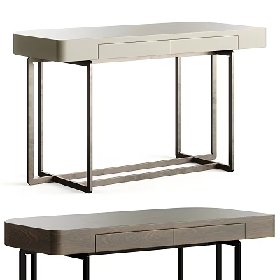 Modern Dresser Interior Design With Light And Dark Countertops And Metal Frame Legs 3d model