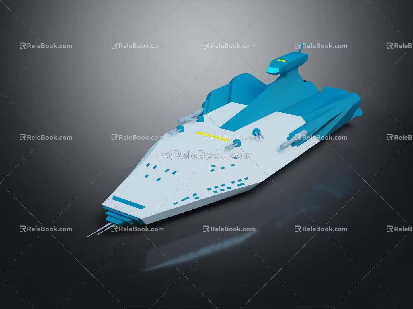 Modern Spaceship Spacecraft 3d model