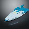 Modern Spaceship Spacecraft 3d model