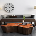 New Chinese-style double sofa 3d model