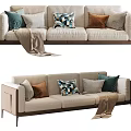 Modern Multiplayer Sofa 3d model