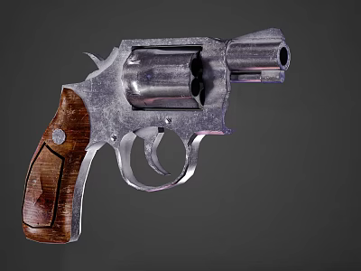 revolver gun firearms automatic rifle sniper pistol submachine gun 3d model