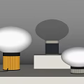 Modern Table Lamps With Spherical Shades And Colorful Bases For Living Room Decor