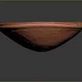 Red Bowl With Intricate Sculpture Carving And Traditional Decorative Art Patterns
