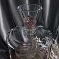 Glass Drinkware And Transparent Container With Silk Curtain Apples Dried Flowers