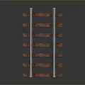 Train Rail Tracks Structure With Steel Rails And Wooden Sleepers Design