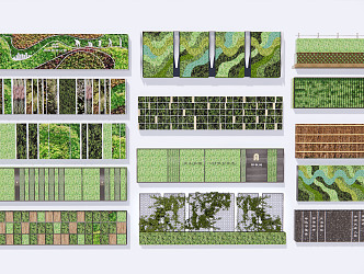 Plant wall 3d model