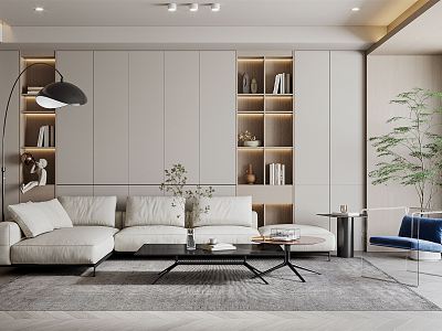 modern living room model