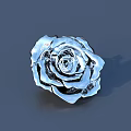 Intricate Silver Metal Rose Sculpture With Detailed Petal Design And Artistic Craftsmanship