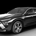 Sleek Black Modern SUV Featuring Streamlined Design Alloy Wheels And LED Headlights