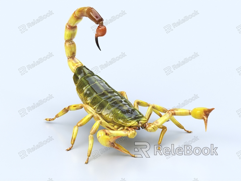 Scorpion Poison Scorpion Desert Scorpion Insect model