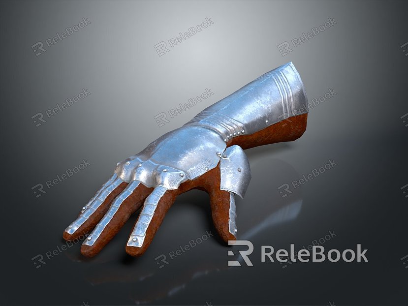 Arcane Gloves Magic Gloves Metal Gloves Long Gloves Arm Armored Iron Gloves Mecha Hand Cartoon Gloves model