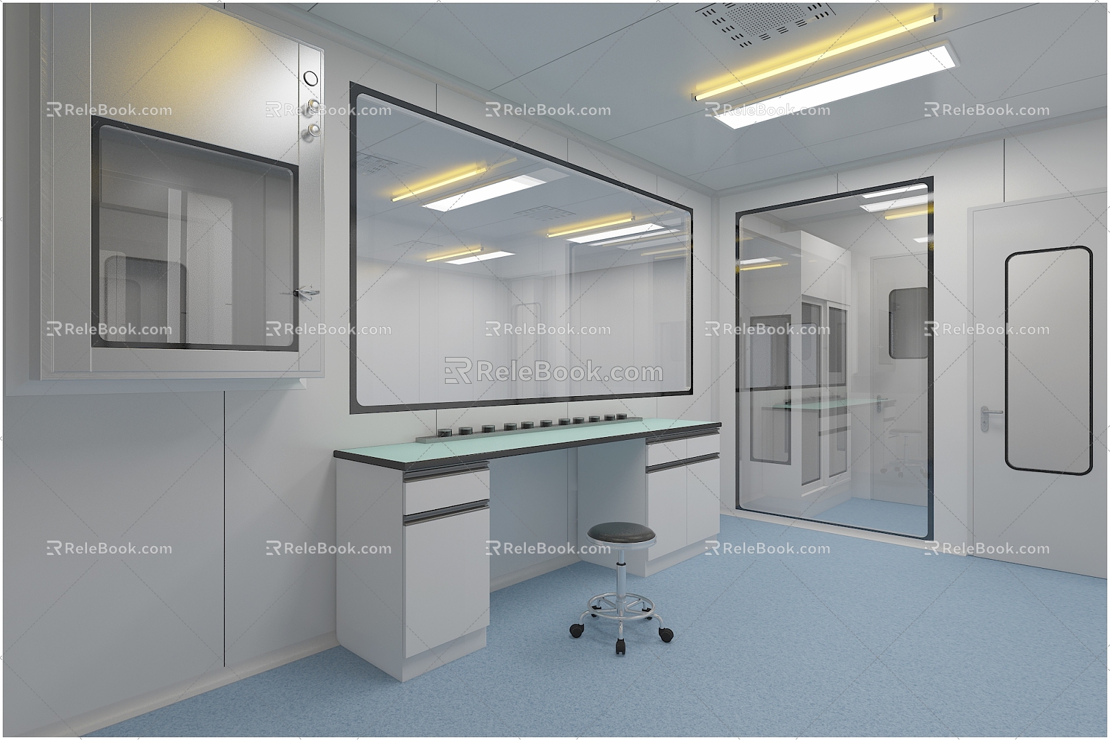 Laboratory clean room model