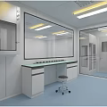 Laboratory clean room 3d model