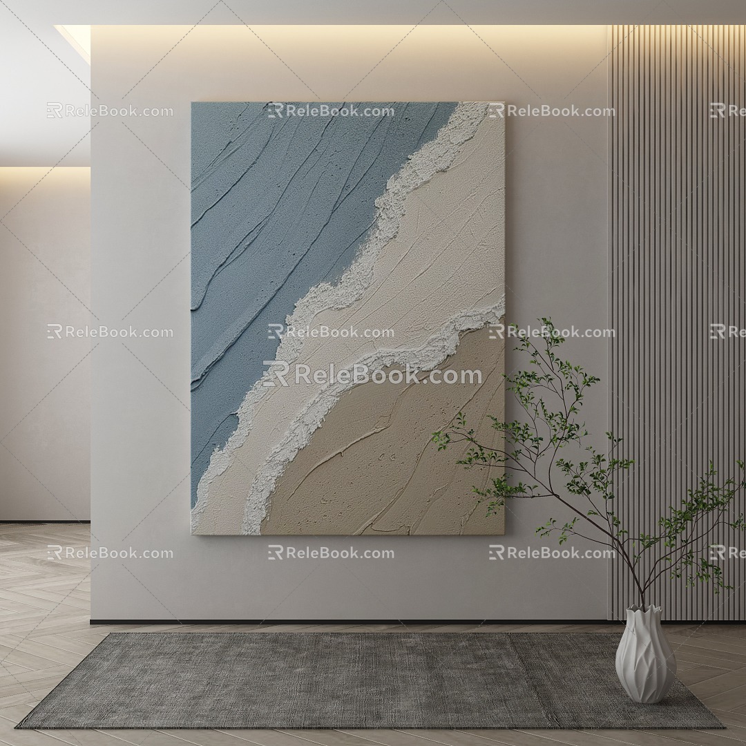 modern decorative painting 3d model