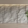 rubble stone background wall stone wall stone wall 3d model