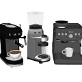Commercial Equipment SMEG Coffee Machines with Various Styles for Business Use