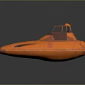 Orange Connected Twin Watercraft With Enclosed Cockpits And Modern Sleek Design