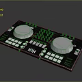 portable synthesizer mixer reverberator tuner mixer mixing equipment 3d model