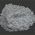 Pile of Light Blue Small Granules with Fine Texture on Dark Background