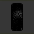 Black Heavy Duty Car Tire With Deep Tread For Off Road Driving