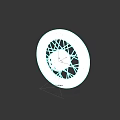Worn Motorcycle Tire With Tread And Metal Rim On Dark Background