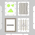 Creative Ceiling Panel Designs Featuring Geometric Shapes Stripes Wooden Accents and Grid Patterns