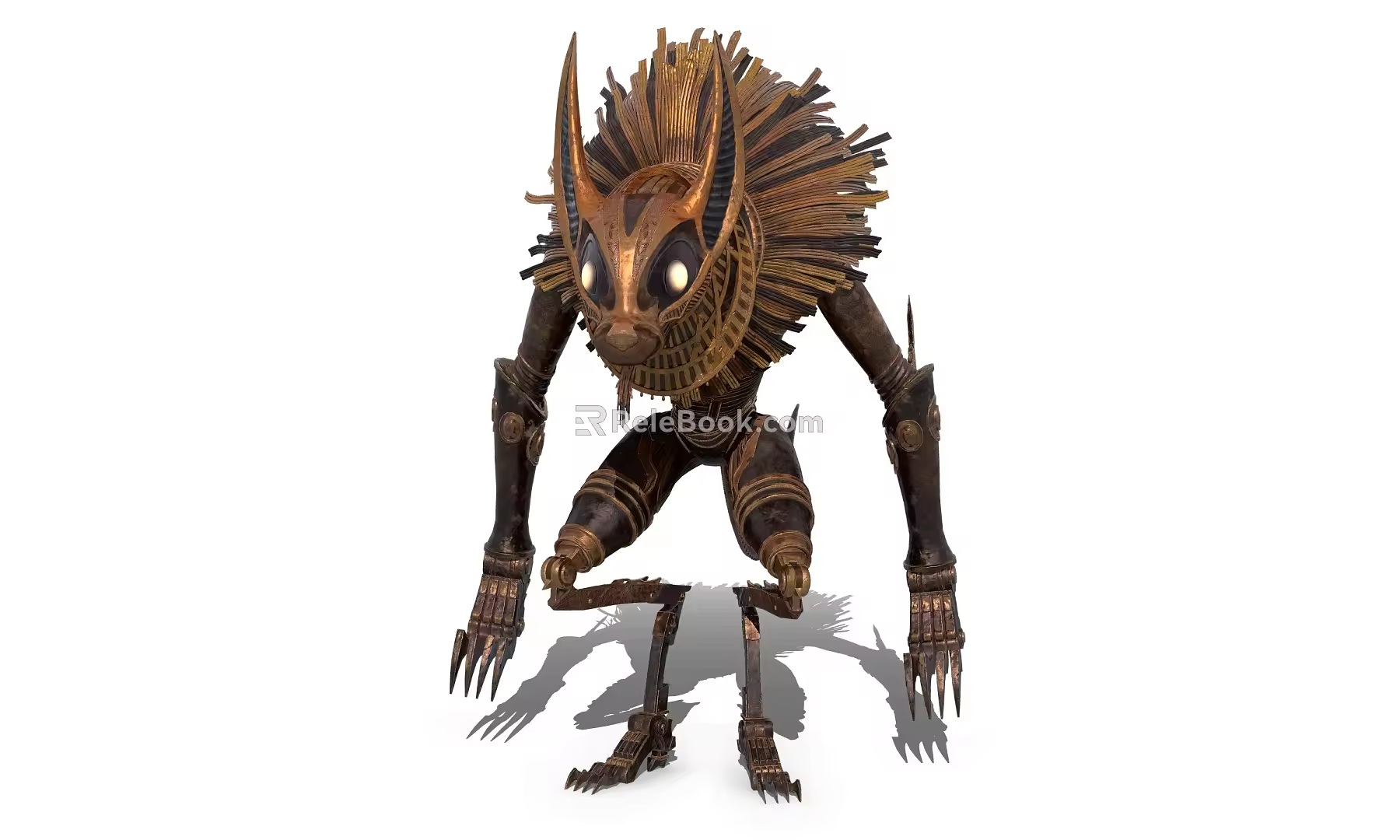 Mechanical Warrior game characters 3d model