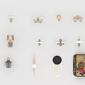 Various Style Wall Lamps with Different Designs for Home Decoration 3d model