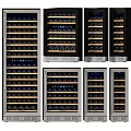Modern Wine Cooler Designs With Glass Doors And Multiple Bottle Storage