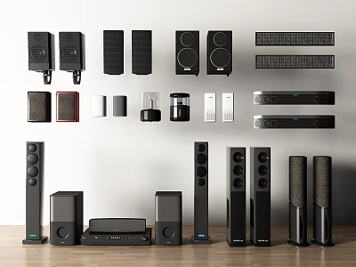 Modern audio smart audio speaker bluetooth audio home audio and video equipment 3d model