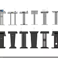 Various Modern Podium Designs In White And Black Colors For Events And Presentations