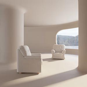 Modern single sofa 3d model