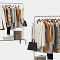 Modern Hanger Clothing Rack Sweater Hanger Clothing 3d model