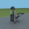 Outdoor Sports Equipment For Fitness Training With Seat And Arm Extension Design On Grass Field