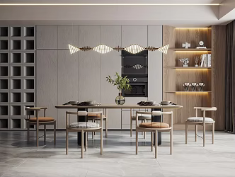 Nordic Restaurant Home Restaurant 3d model