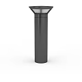 Sleek Black Cylindrical Outdoor Light with Modern Minimalist Decorative Design for Garden