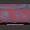 Pink And Blue US Mail Letterbox With Pull Down Feature And Letters Label