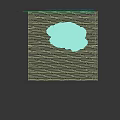 Soft Plush Irregular Shaped Rug With Natural Tones On Wooden Floor For Modern Decor