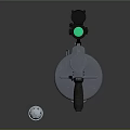 Powerful Rocket Launcher With Green Scope And Ammunition For Combat Use 3d model